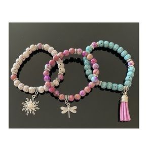 Nopinchy 3 BoHo Charms & Tassel No Pinch Bracelets